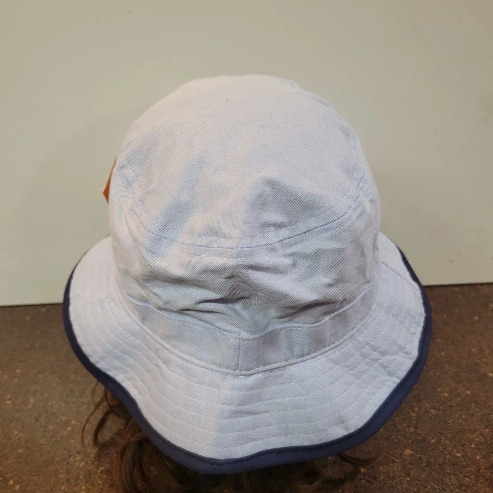 Pukka Small Brim Bucket Hat Womens L/XL Blue Cotton Lightweight Visor Binding
